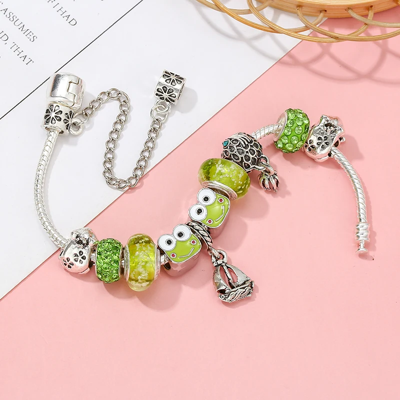 Summer Styles Frog Fish Sail Beads Charm Bracelets With 2022 New Design Brand Bracelet Bangle For Women Men Jewelry Dropshipping