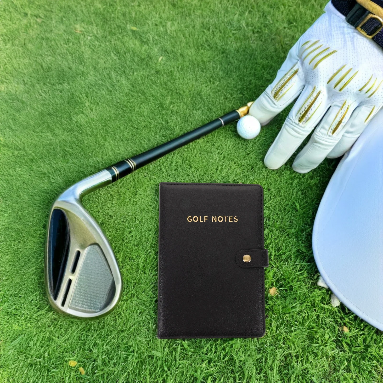 

Premium Golf Scorebook Durable Waterproof PU Portable Design Ample Recording Space Elegant Gift Packaging Stylish