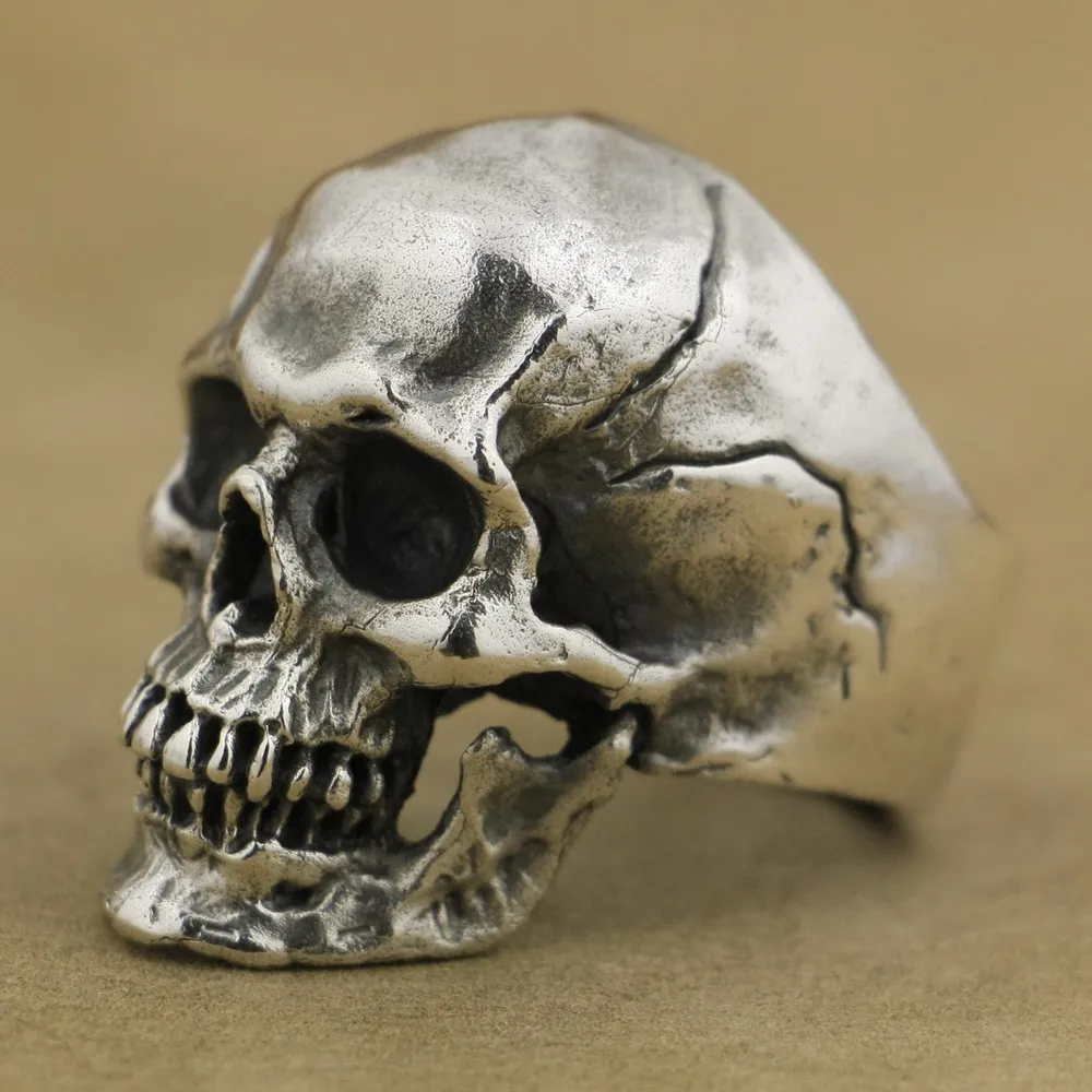 925 Sterling Silver High Detail Skull Rings for Men Biker Punk Jewelry TA50 US Size 7~15 MZ