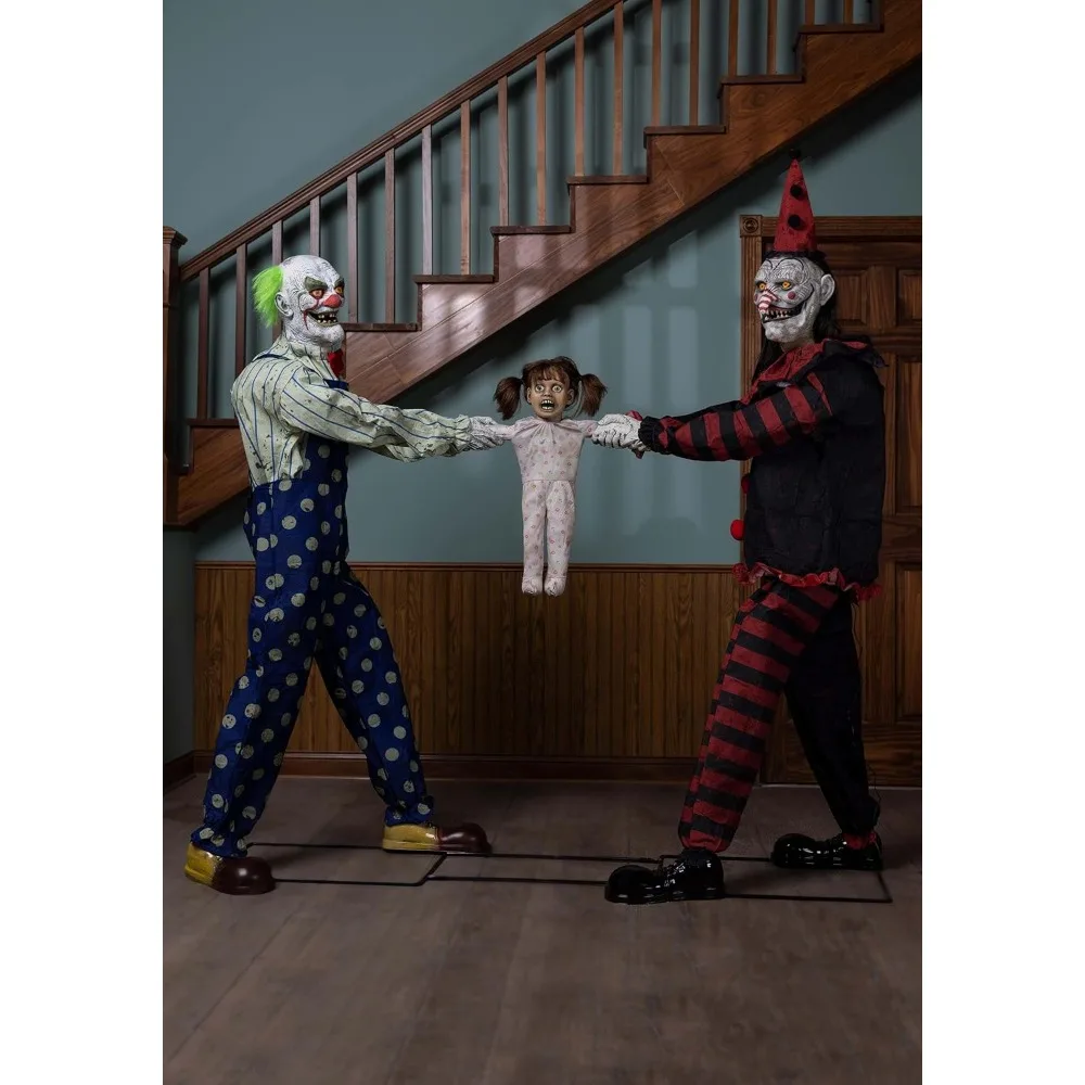 Clowns Tug of War Animated Prop