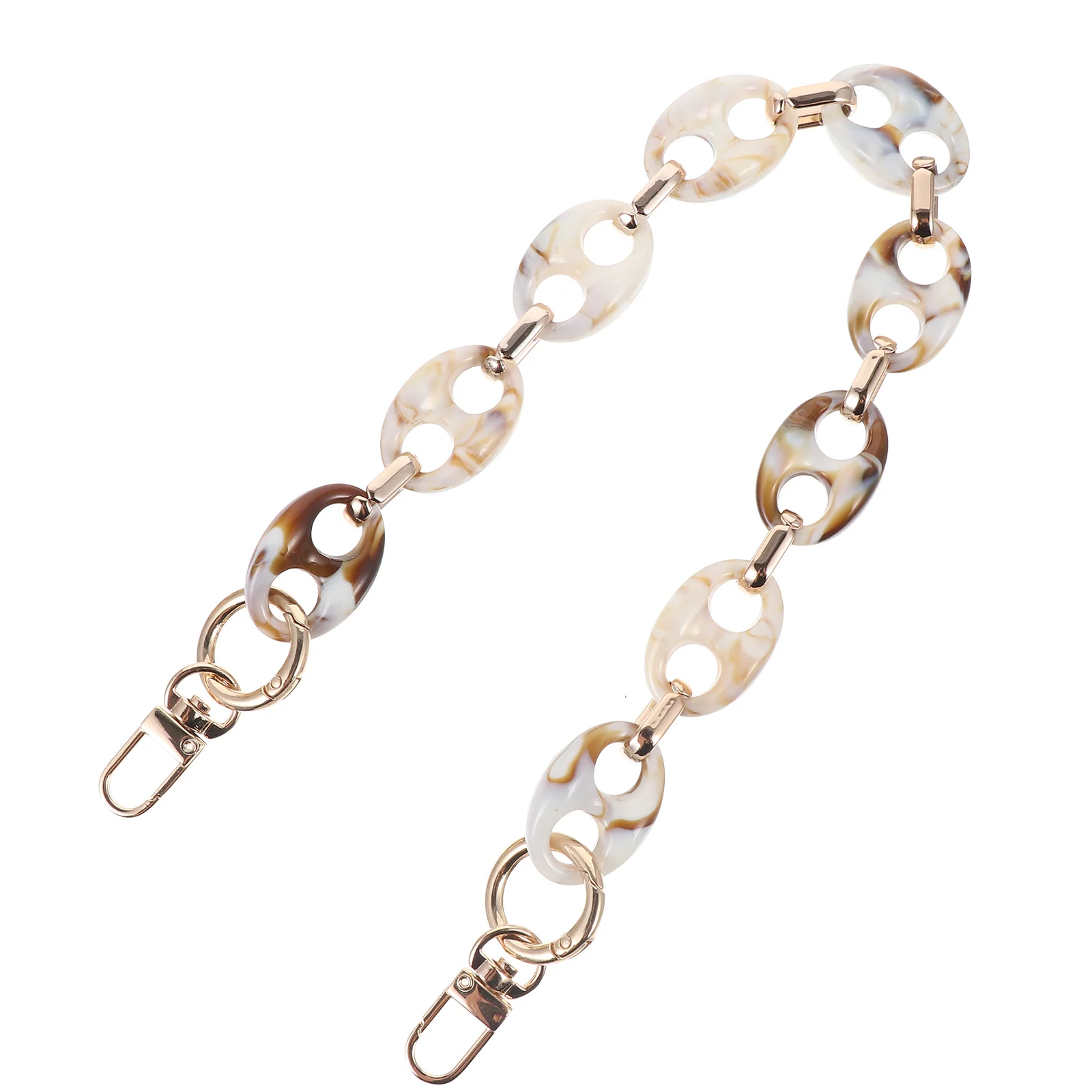 레진 아크릴 가방 체인 스트랩 패션 토트 핸들 가방 장식품 내구성 강한 하중 지탱 스타일리시 아름다운 친환경