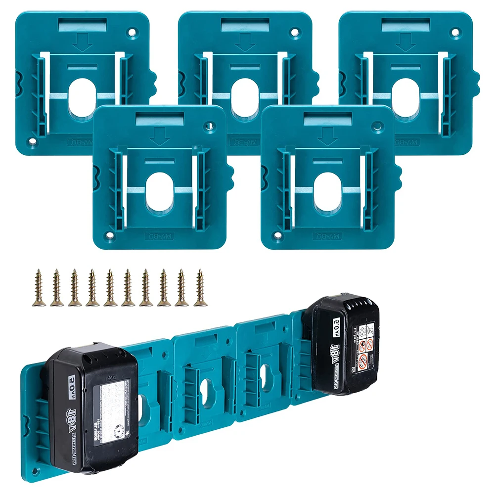 

Battery Storage Tool Mount Workshop Organization ABS Plastic Material Adjustable Bracket Battery Docking Station