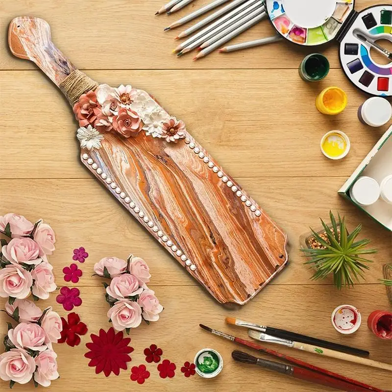 H9ed DIY epoxy paddle tray قالب مناسب للحفلات والأندية ديكور المنزل الحفلات