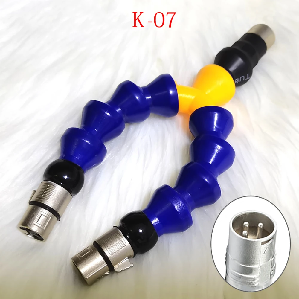 Piezas de Motor lineal alternativo, soporte de ventosa XLR, Conector de extremo, Accesorios Neumáticos para máquina con conector 3XLR