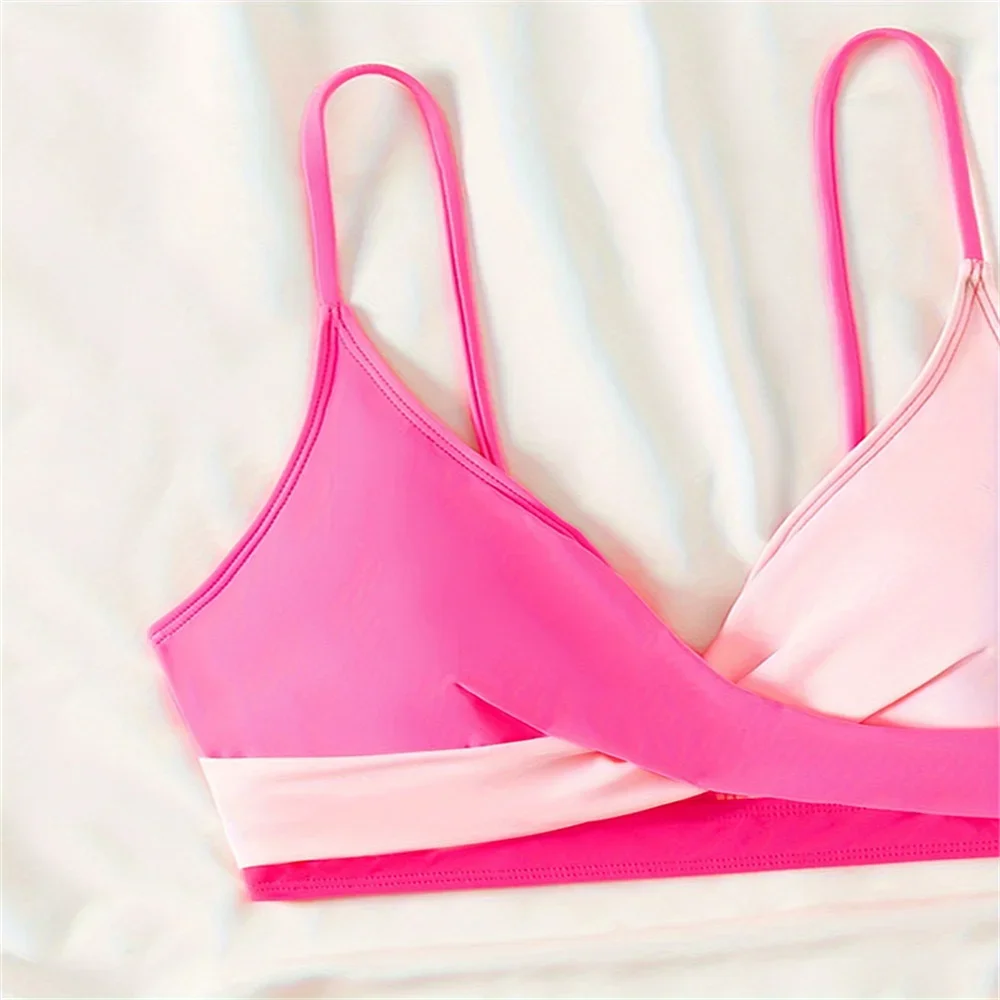 Sexy Patchwork Y2K Bikini Hohe Taille Badeanzug Sling Urlaub Bademode Frauen Badeanzug Strand Tankini Bikinis Set Sommer Outfit