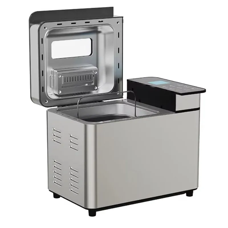 Household Electric Intelligent Multi-functional Stainless Steel LCD Display 13-Hour Delay Start Easy to Clean Bread Machine