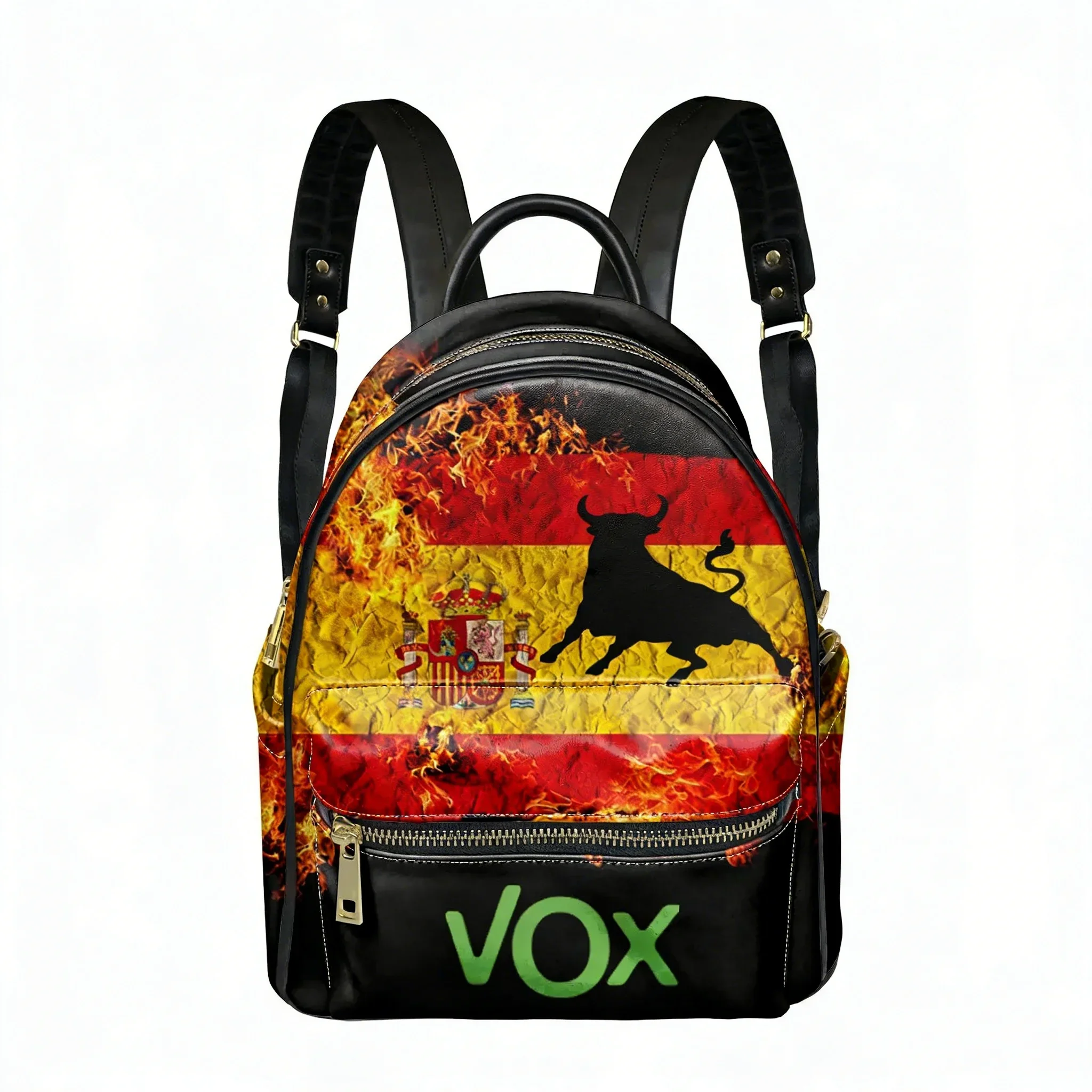 

Spanish Bullfighting Graphic Backpack Womens Men Personalized Double Shoulder Bag Business Travel Bookbag Rucksack Gift Daypack