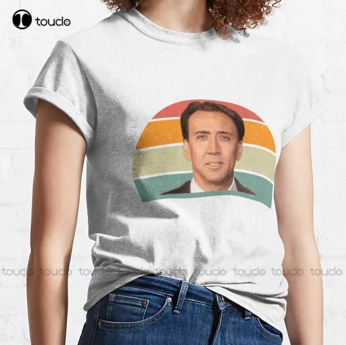 Nicolas Cage John Travolta Face Off Mens Womens Classic T-Shirt Mom Shirt Custom Aldult Teen Unisex Digital Printing Tee Shirts