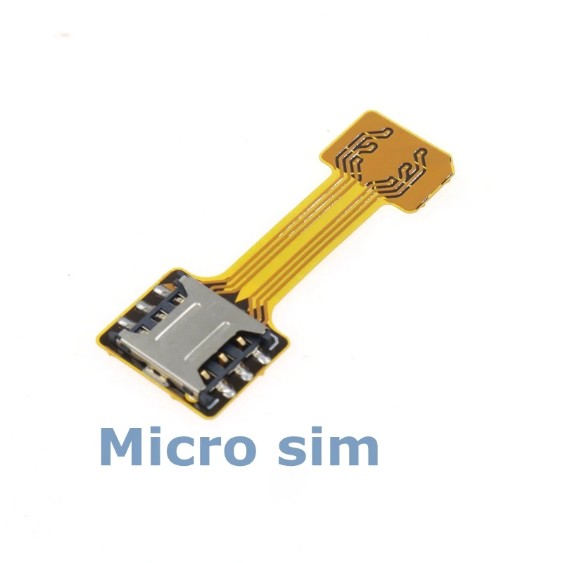 Nieuwe dubbele sim kaart micro sd adapter voor android extender 2 nano micro sim adapter voor xiaomi redmi voor samsung telefoon