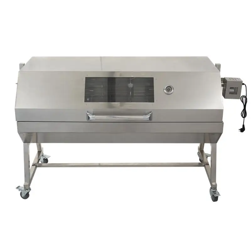 

Large Outdoor Stainless Steel bbq Spit Gas and Charcoal Rotisserie Commercial