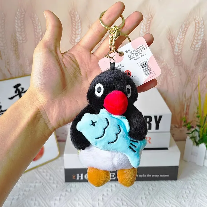 15cm Plush Penguin Keychain Creative Dress Up Cute Stuffed Cartoon Doll Bag Pendant Charm Key Ring Toy Girl Surprise Gift view 3