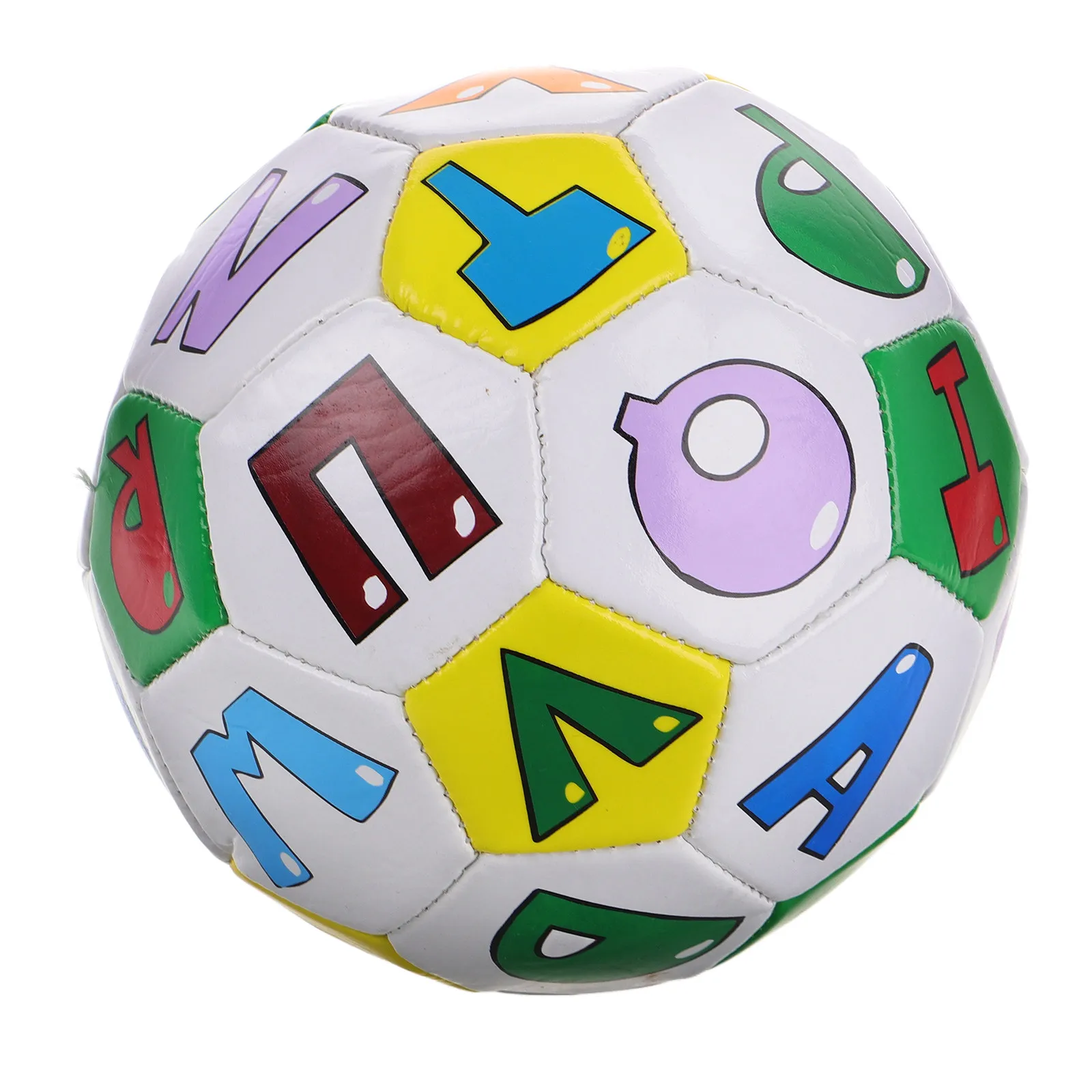

5.8 Inch Kids Soccer Ball with Alphabet Letters Toddler Exercise Ball for Indoor Outdoor Use Preschool Activity Child