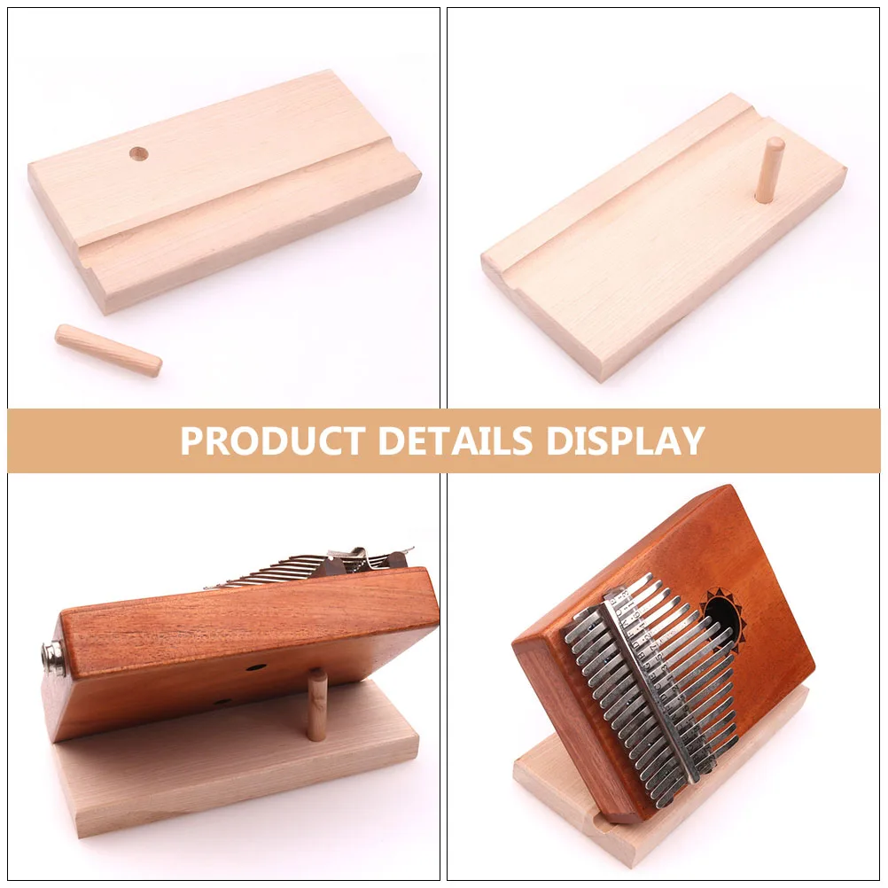 

Kalimba Bracket Portable Stand Instrument Stands Display Thumb Piano Holder Ocarina Khaki