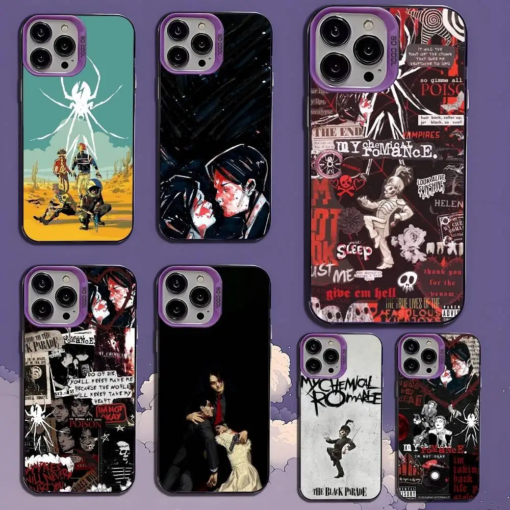 

My C-Chemical R-Romance Phone Case For iPhone 16,15,14,13,12,11,Mini,Pro,SE,MAX,plus,Purple Matte Silicone Cover