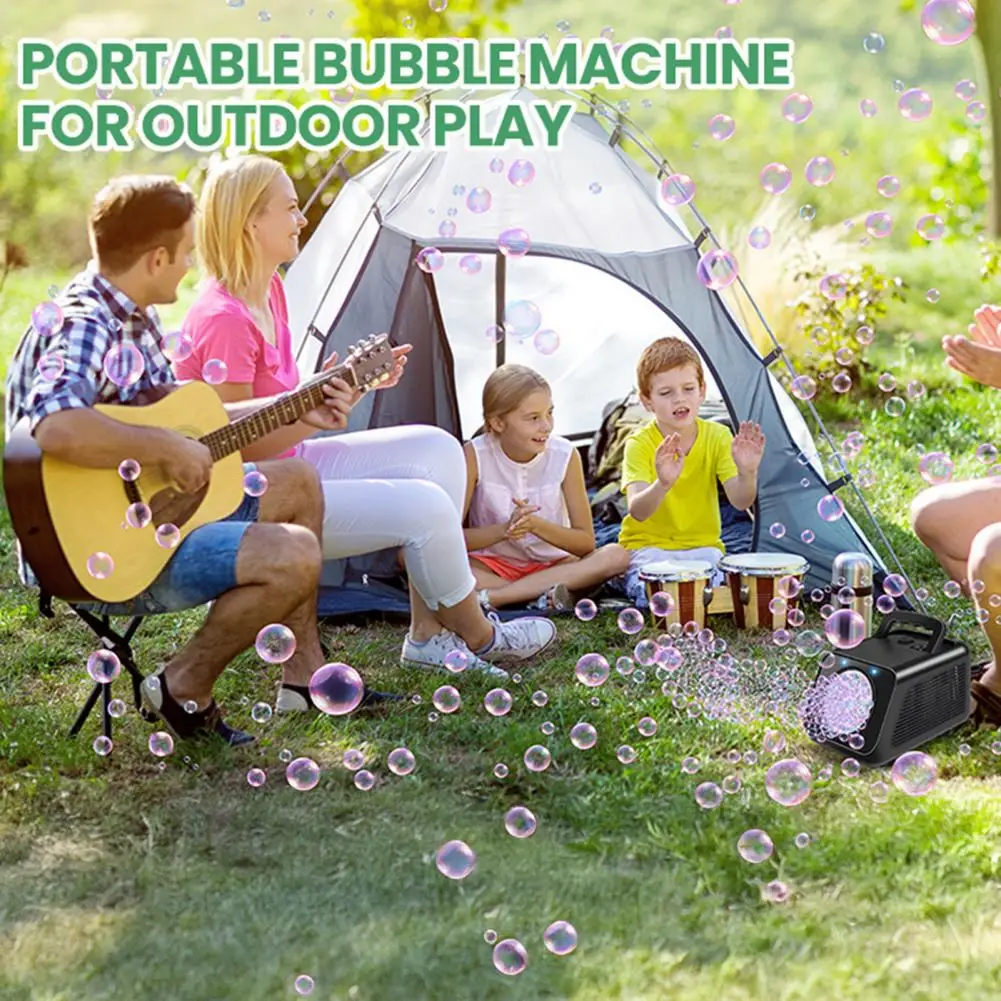 Máquina de burbujas mejorada, juguetes al aire libre, burbujas para niños, fiesta de cumpleaños, boda, Carnaval, parque infantil al aire libre, Día de los niños para regalos