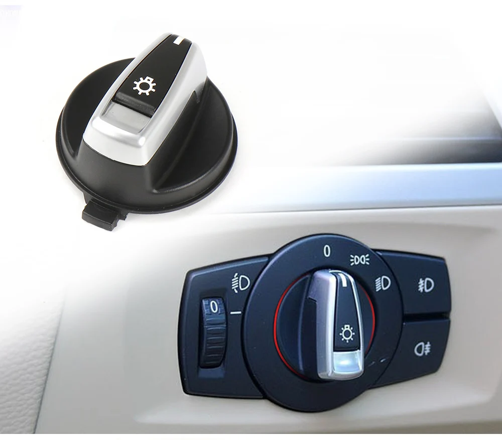 Für BMW E90 E91 E92 E93 E84 E82 E87 E88 Auto Front konsole Scheinwerfer Lampe Schalter Knopf Knopf Kappe für BMW 1 3er x1 320i 05-11 – Detail 1