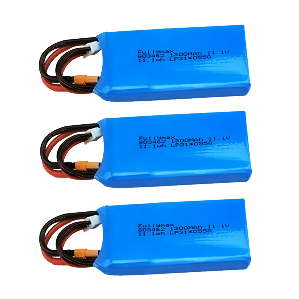 Batteria 3S per XK X450 FPV RC Aereo Ad Ala Fissa 3S 11.1V 1000mAh 1300mah 20C Lipo Batteria LIPO Elettrico RC Giocattoli Batteria