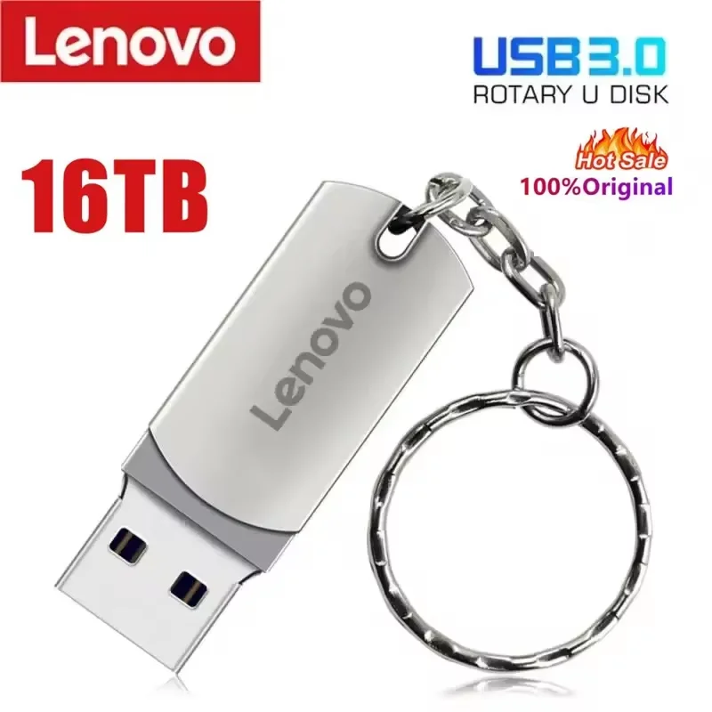 Lenovo 16TB USB Flash Drive USB 3.2 Memories Type-c 2-In-1 OTG Pendrive Pen Drive 128GB High Speed Flash Disk 2TB For Computer