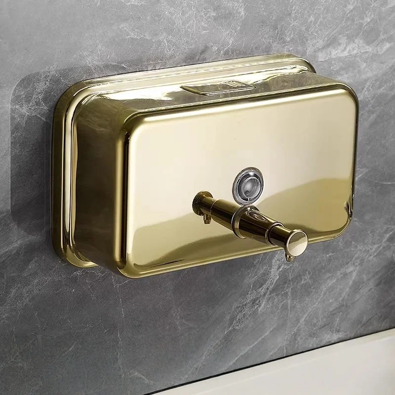 

Tuqiu Antique Soap Dispenser 1200ML Black bathroom Hand Liquid Soap Dispenser Gold kitchen soap dispenser SS 304 Shampoo bottles