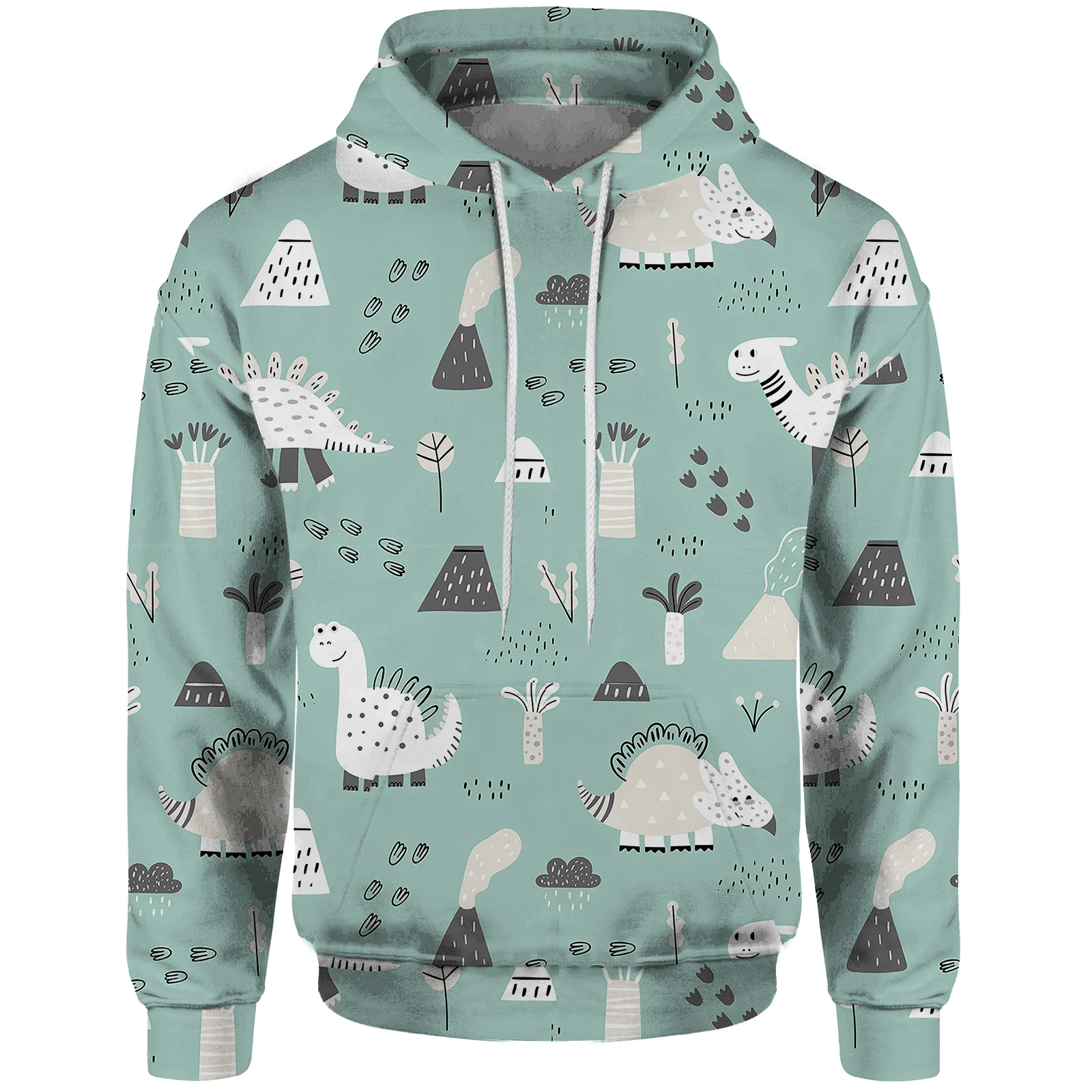 Dinosaur Sweatshirt  Deer Men's Hooded Sweatshirt Man Cartoon Hedgehog Mens Hoodies Y2k 3D Digital Printing Hoody New