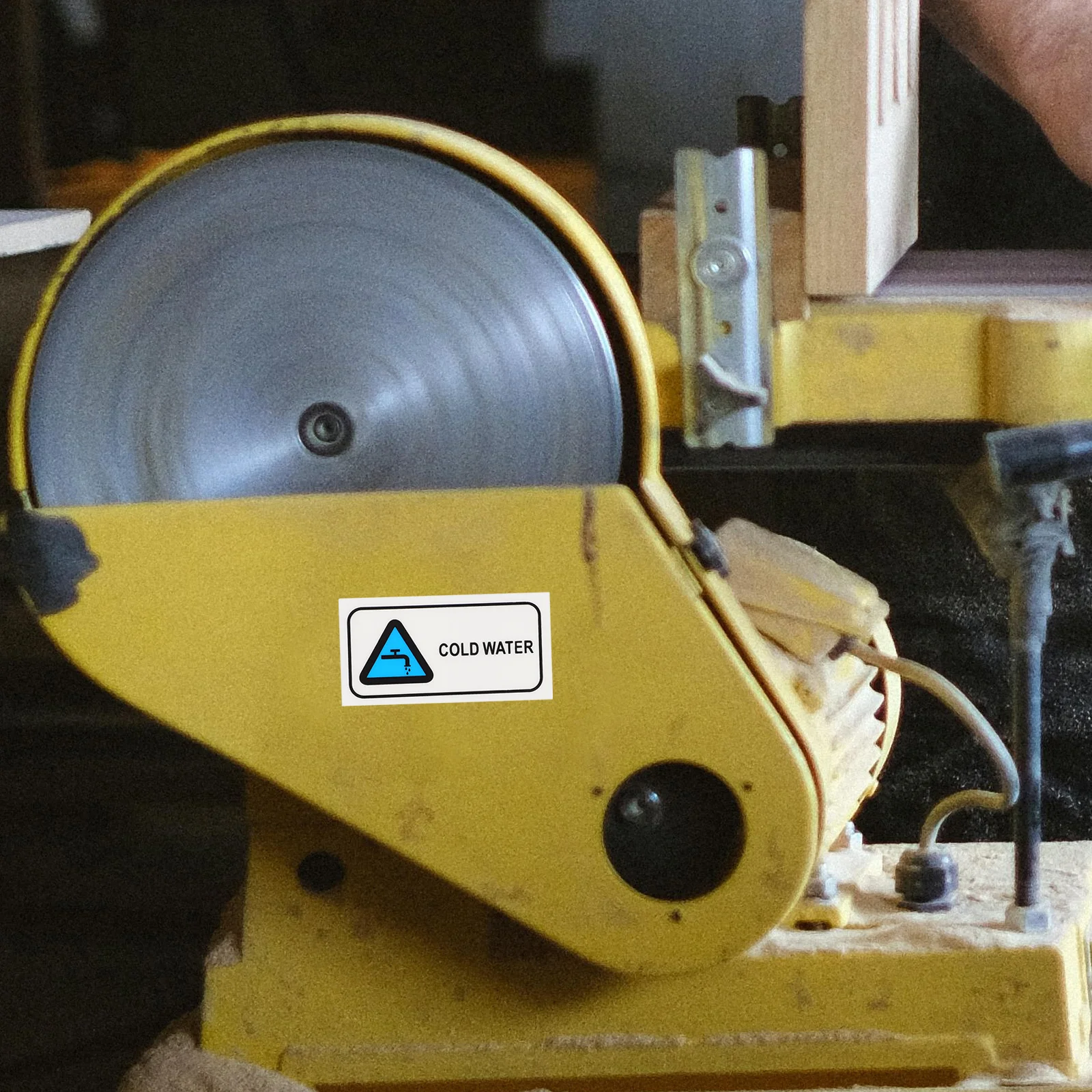 

Cold Water Label Sticker Adhesive Backing Easy Install for Industrial Commercial Use Houses Hospitals Cold Water Stickers