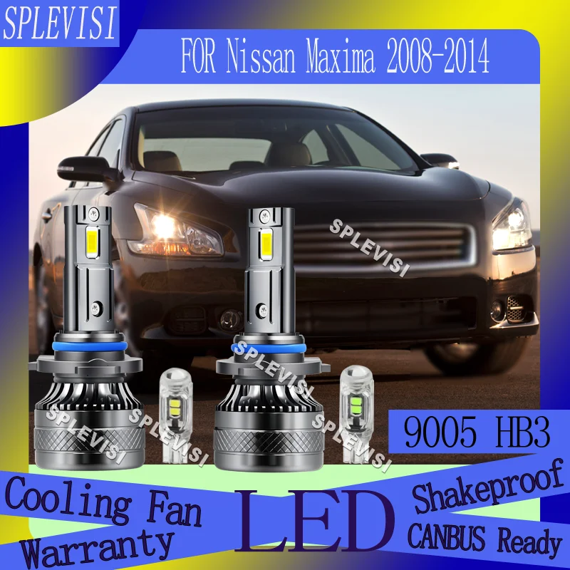 

Long Lasting with Fan Cooling System Enhances Night Vision LED High Beam For Nissan Maxima 2008 2009 2010 2011 2012 2013 2014