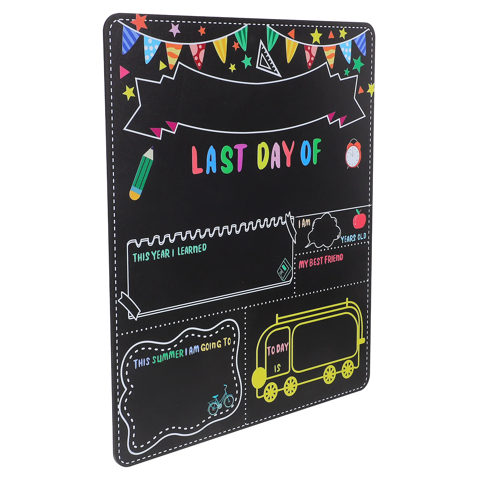 Blackboard Double-sided Student Spring Small Square Speakers Wood