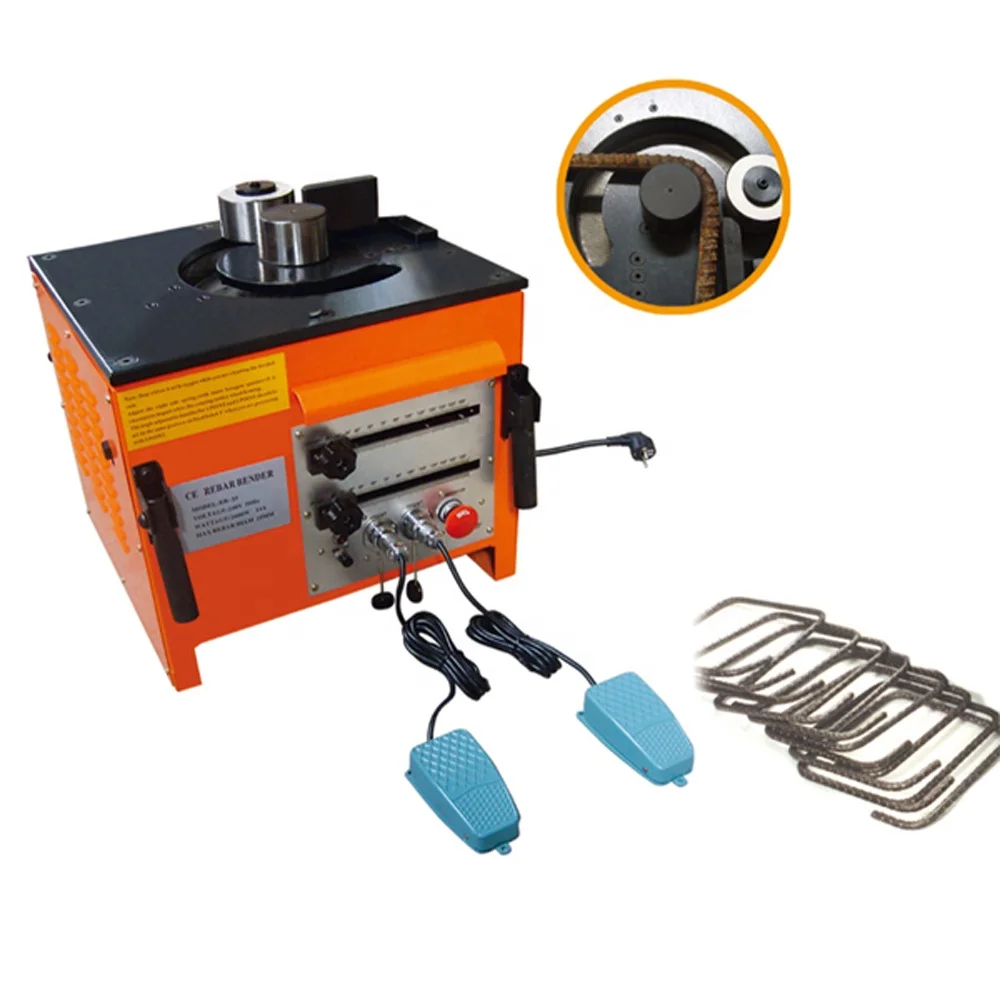 High Quality Rebar Steel Rod Bar Stirrup Bender Factory Direct Delivery 25mm Rbc-25 Automatic Rebar Bending Machine