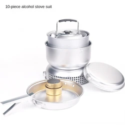 Ultralight aluminum outdoor camping set aluminum alcohol gas storm stove set same model for Trangia camping equipment