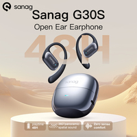 Sanag G30S Open Ear Wireless Earphone  Air Conduction  Ear Hook 48 Hours Playtime Bluetooth 5.4 OWS Earbuds