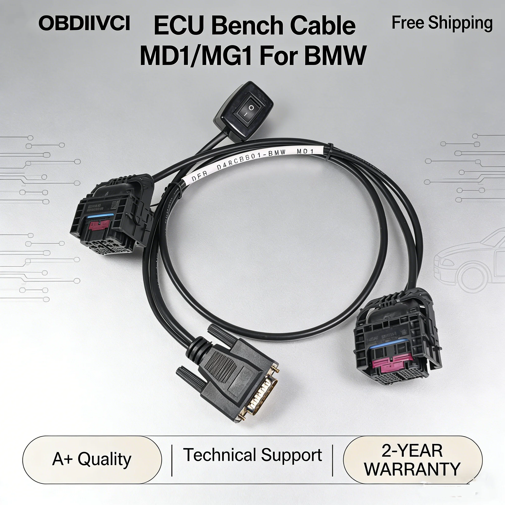 

Для BMW ECU Bench Cable MD1/MG1 для поддержки BMW Bosch MD1CS001/MD1CP002/MD1CP032/MG1CS003/MG1CS024/MG1CS201 для диагностического инструмента