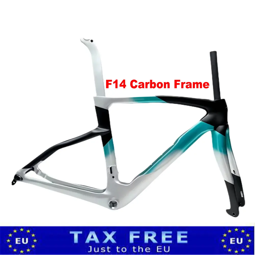 

New F14 Carbon Bike Frame Disc Brake F Road Bicycle Frameset with Handlebar