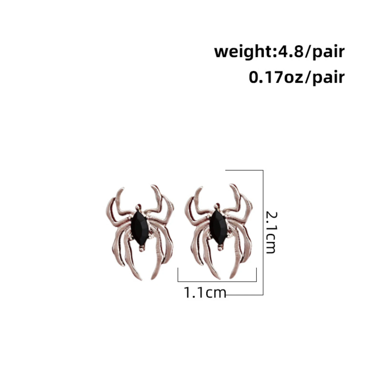 Women's Minimalist Spider Themed Dark Retro Fashion Individual Luxury Niche High-End Earrings Daily Streetwear Accessories view 5