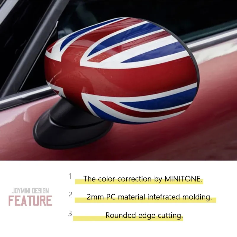 New Union Jack Stickers Rearview Mirror Covers For Mini Cooper MINI Cooper S 2020 2021 2022 Countryman F60 F54 F55 F56 F57