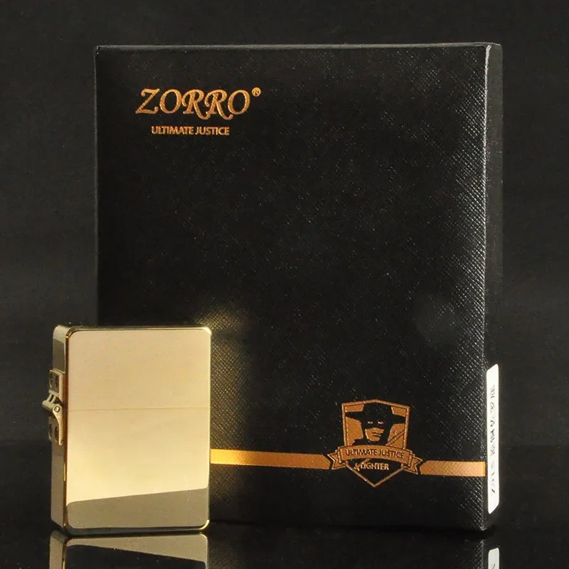 ZORRO Heavy Hinged Armor Shield, Original Copper Plate, Flat Head, Thickened Brass, Zorro Kerosene Lighter, 915S