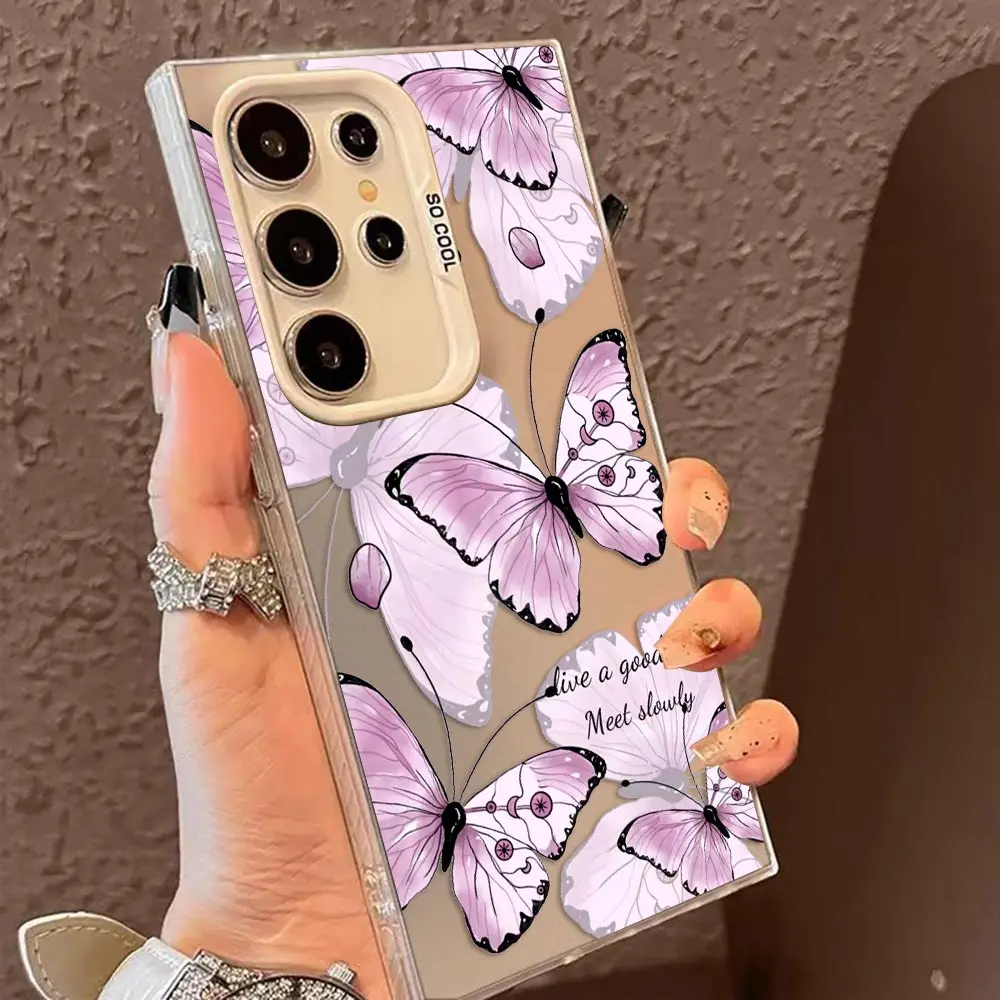 Beautiful Butterfly Phone Case For Samsung A03S A04 A05 A05S A06 A7 A11 M15 A12 A13 A14 A15 A16 A17 M23 M36 NOTE 10 20 Cover