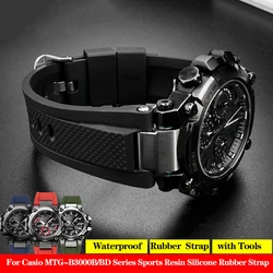 Sports Resin Silicone Rubber Strap For Casio MTG-B3000 MTG-B3000B/BD B3000 Series Waterproof Men Bracelet Watch Band Accessories