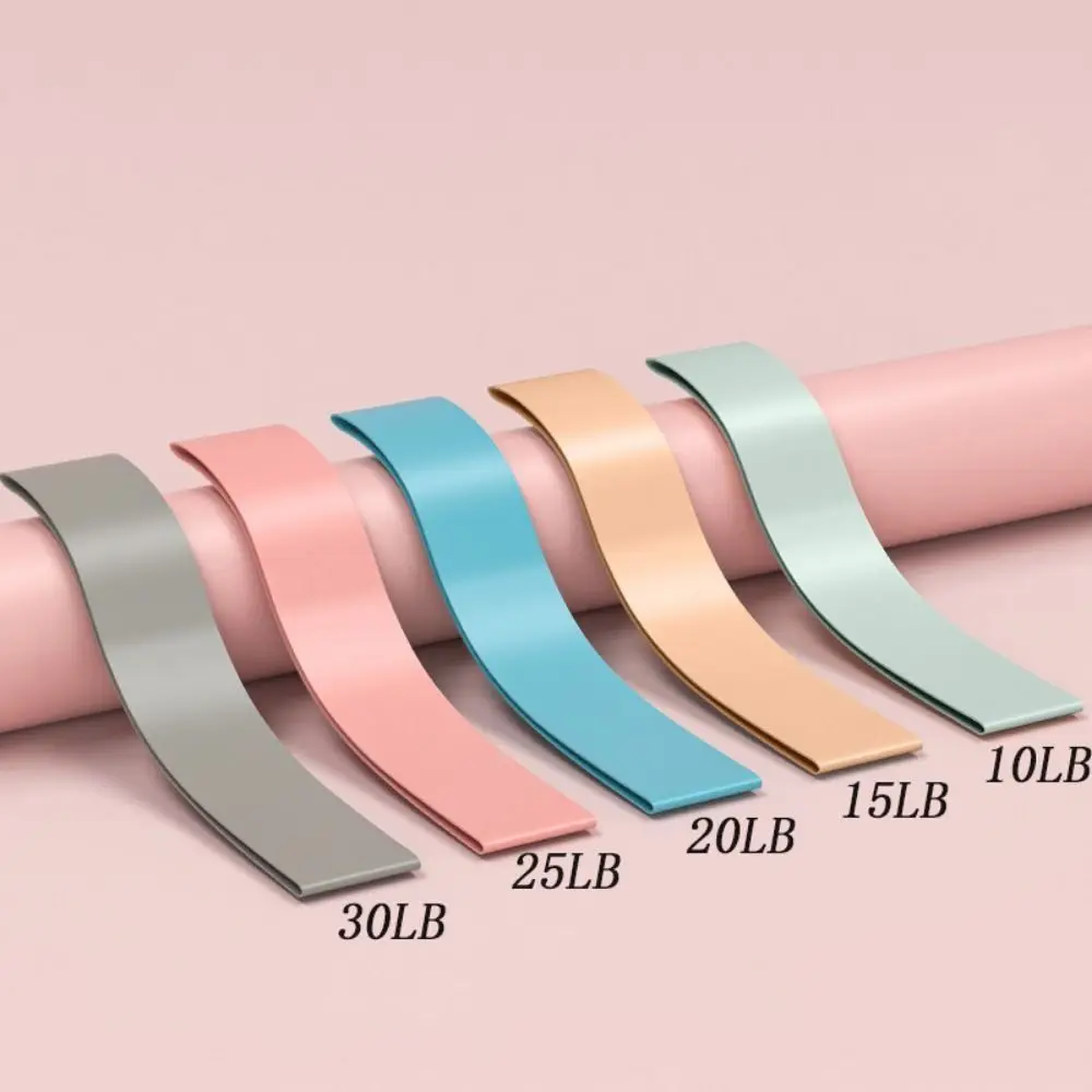 اليوغا التدريب اليوغا شريط مرن مساعدة الفرقة أربطة مرنة اللياقة البدنية المقاومة العصابات الصلبة اللون تمرين كروسفيت