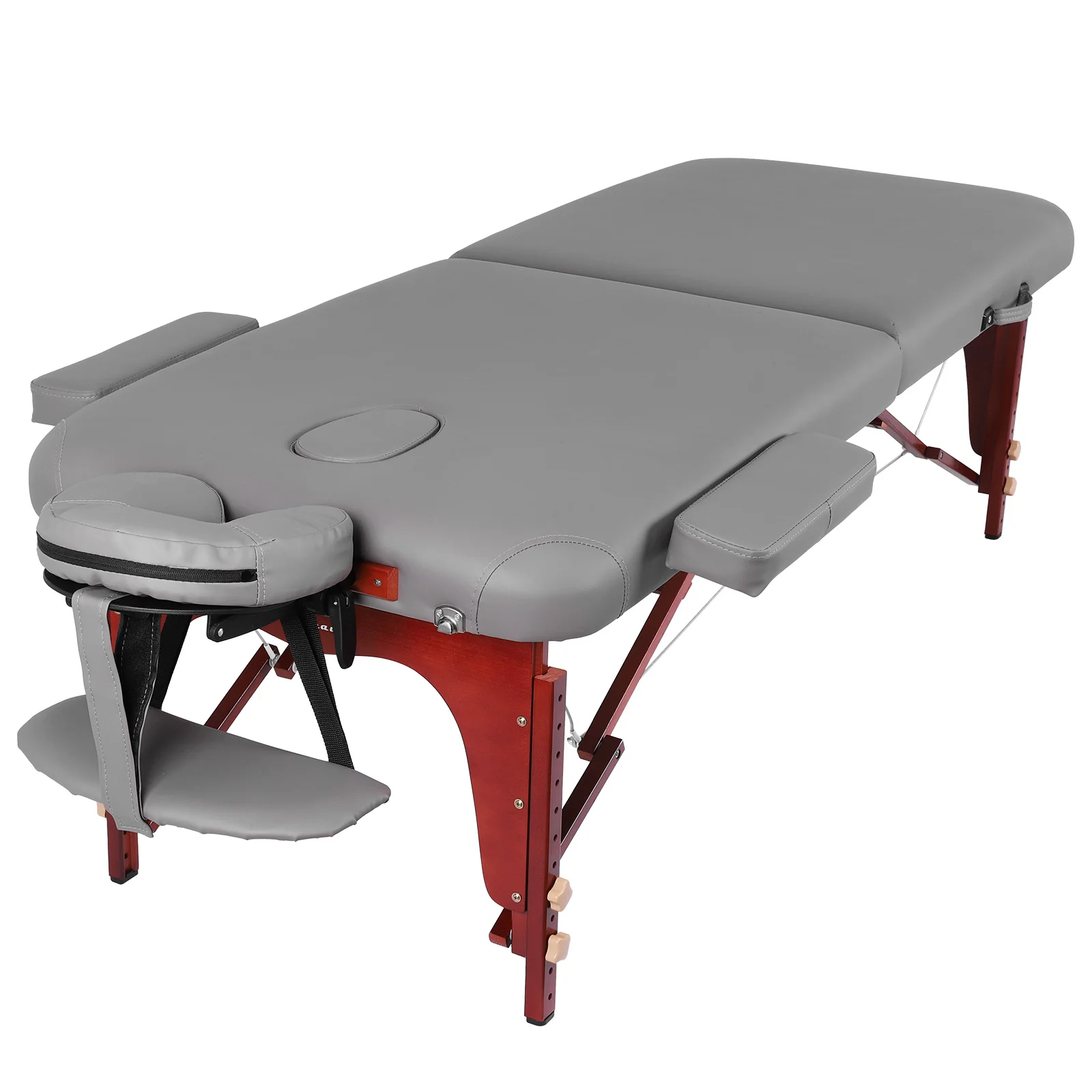 طاولة تدليك محمولة ارتفاع قابل للتعديل طاولة تدليك قابلة للطي مع مسند للرأس قابلة للطي وسرير تجميل لصالونات التجميل #2