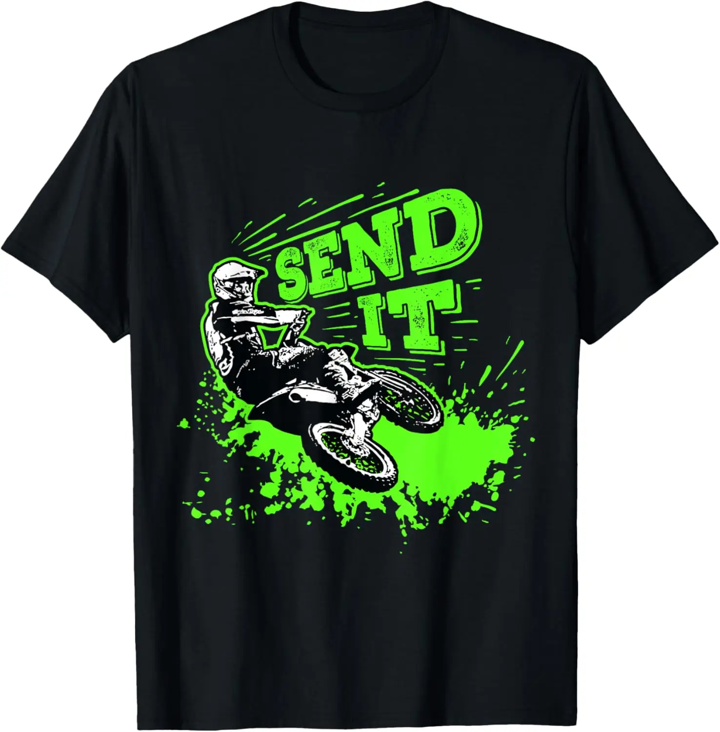 Футболка Send It Funny Dirt Bike Motocross MX Supercross Rider