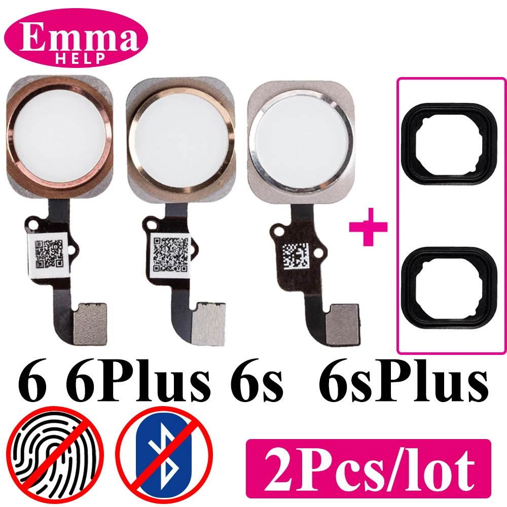 2pcs Home No Touch ID Return Fingerprint Button Motherboard Connection Connector Flex Cable For iPhone 6 6S Plus Univeral