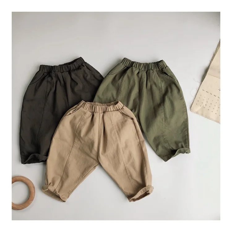 

Children's Clothing Children's Pants Spring and Autumn New Children's Casual Radish Pants Knitted Pants Foreign Style 2025