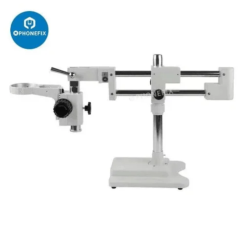 Dual Arm Boom Stand Articulating Clamp Holder Bracket 76mm Microscope Pillar Clamp Adjustable Direction Arm Stereo Microscopio