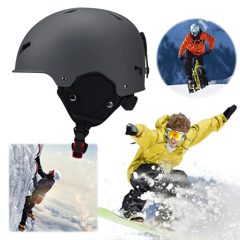 Ski Helmet Unisex Snow Helmets Shockproof Ski Protective Helmet 8 Vents Lightweight Snowboard Helmet Adjustable for Men Women