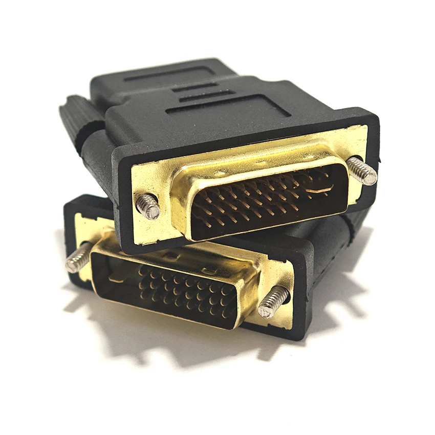 DVI 24+1 24+5 to HDMI Compatible Cable Adapter DVI Male to Female HDMI Bi-directional Connector Converter for PC Laptop TV Box