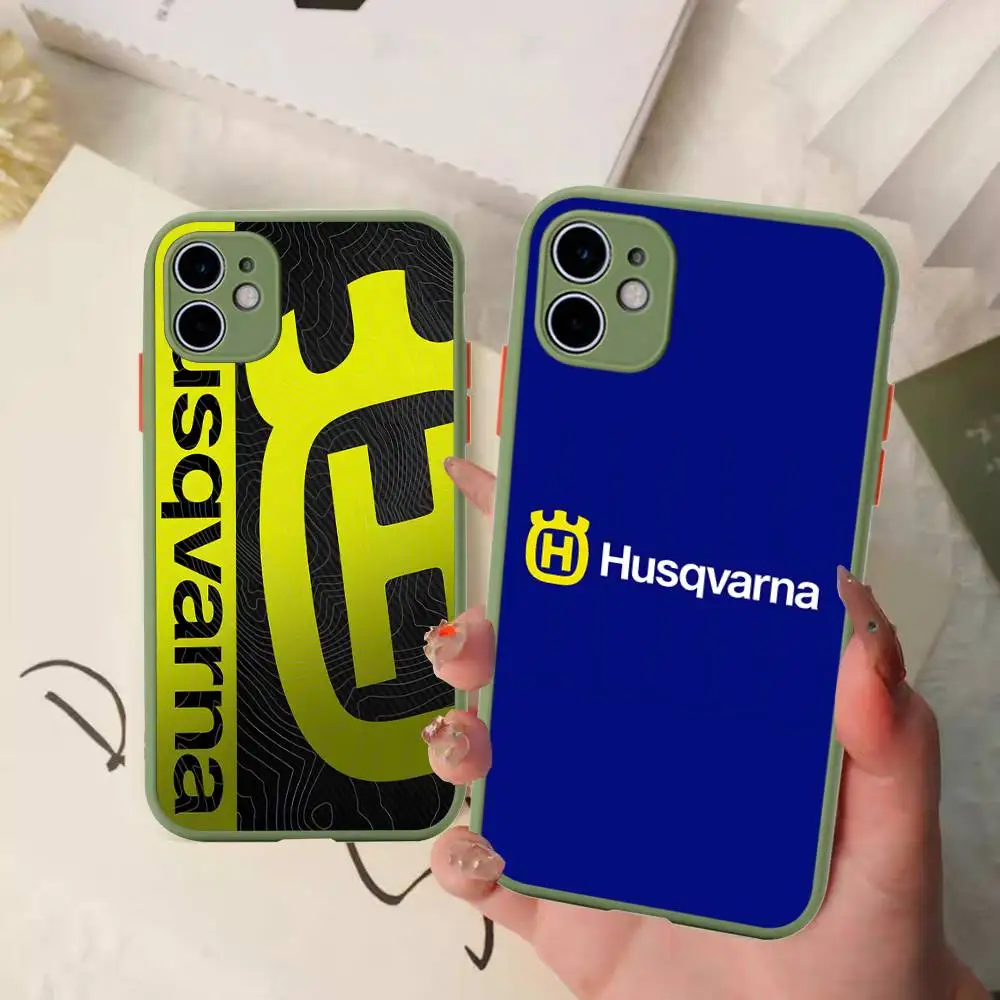 H-Husqvarnas Logo Phone Case For iPhone 16 15 14 11 12 13 Pro Max Plus 12 XS Max Back Cover Matte Case view 6