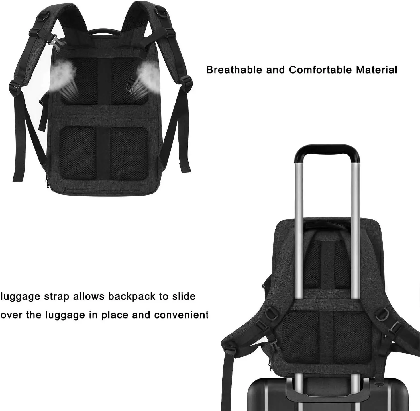 Camera Backpack,DSLR/SLR/Mirrorless Photography Waterproof 17.3 inch Camera Bag with Front Hard Shell&Laptop Compartment&Tripod