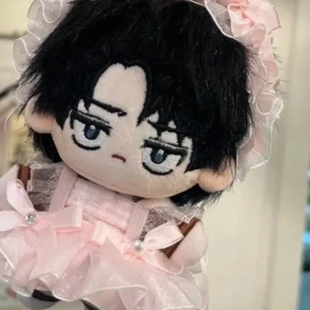Peluches de Ataque a los Titanes, Merchandising para Fans, Levi, 10 cm, Muñeco de Algodón Nunu, Llavero de Peluche para Mochila, Regalos para Niños y Adultos