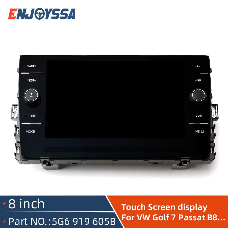 8inch Glass Screen LCD Touch Screen Display For VW Golf 7 Passat B8 Tiguan Discovery Car Radio Multi-Media Parts 5G6 919 605F