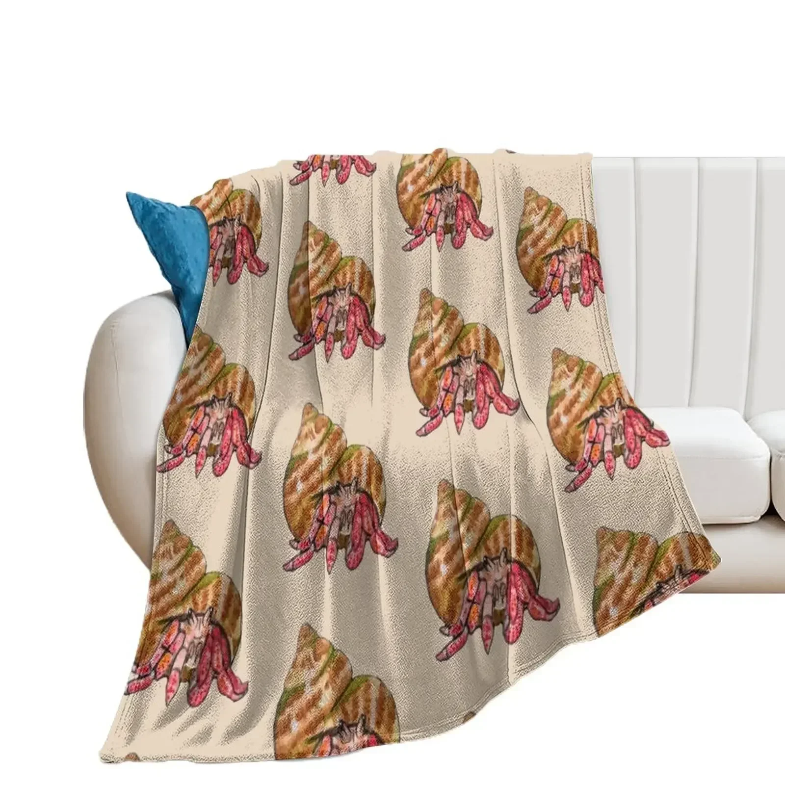 

Hermit the Crab Throw Blanket Hairys Decorative Sofas Blankets